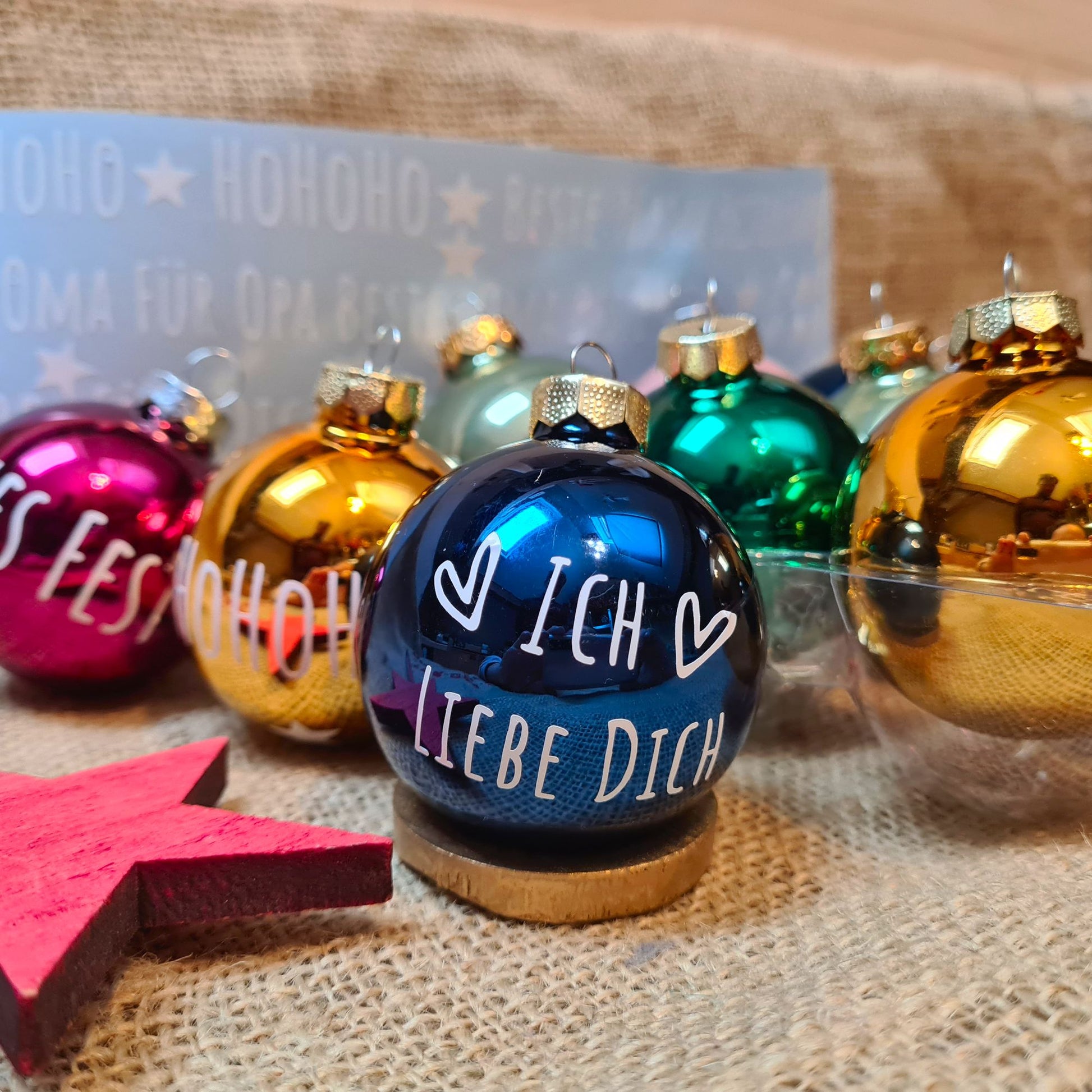 aufbewahrung weihnachtskugeln basteln Kreatives Bastelset Weihnachtskugeln