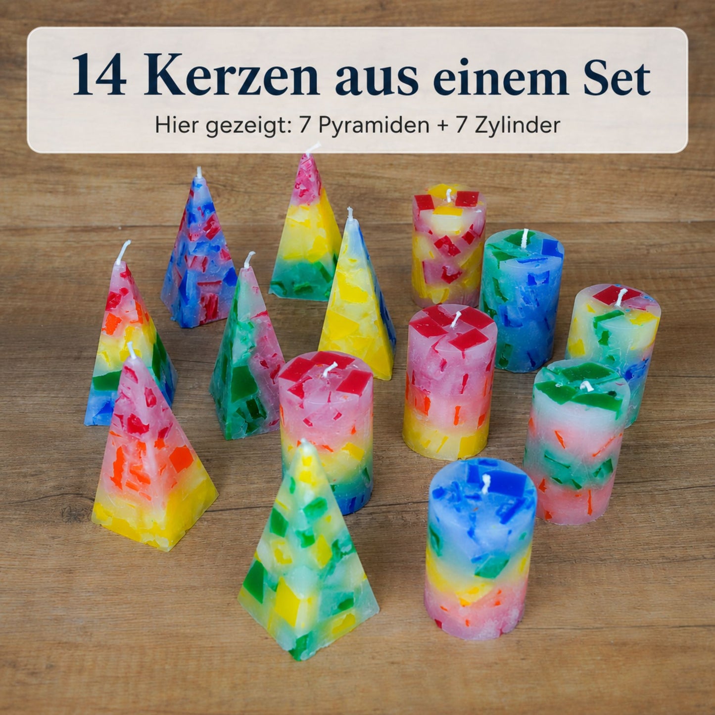 DIY-Kerzen-Gießset für 14 Kerzen