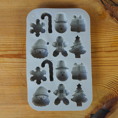 Seifengiessform Weihnachten 14 Figuren | Seifen selber machen | Seifenherstellung