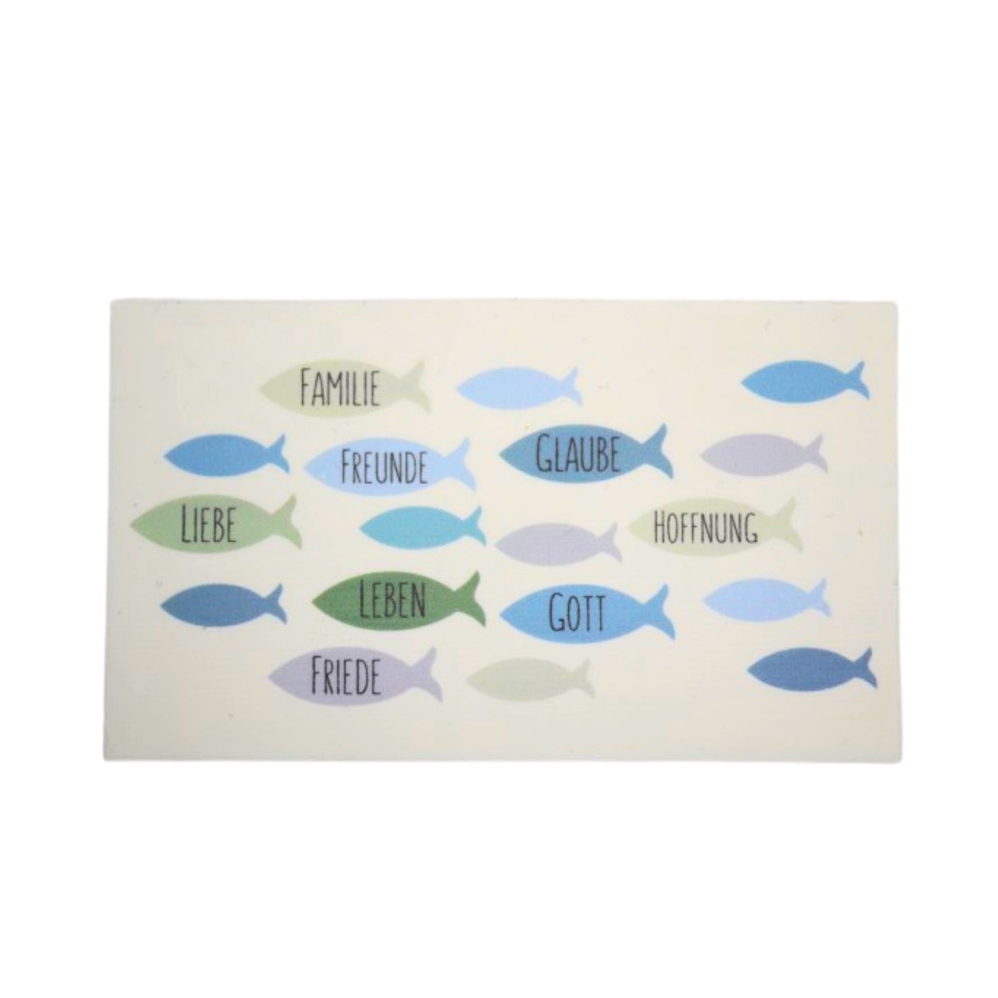 Wachsdekor Fische für Kerzen | Taufkerze & Hochzeitskerze gestalten | Haftet auf Wachs, Papier & Glas