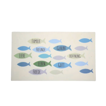 Wachsdekor Fische für Kerzen | Taufkerze & Hochzeitskerze gestalten | Haftet auf Wachs, Papier & Glas