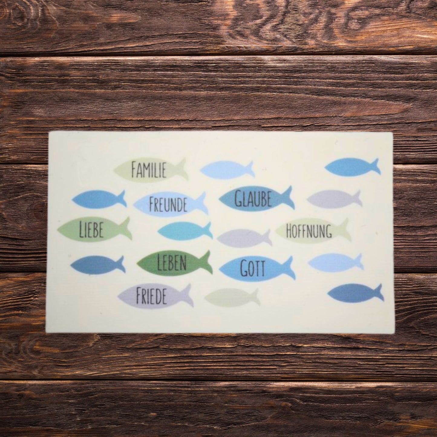 Wachsdekor Fische für Kerzen | Taufkerze & Hochzeitskerze gestalten | Haftet auf Wachs, Papier & Glas