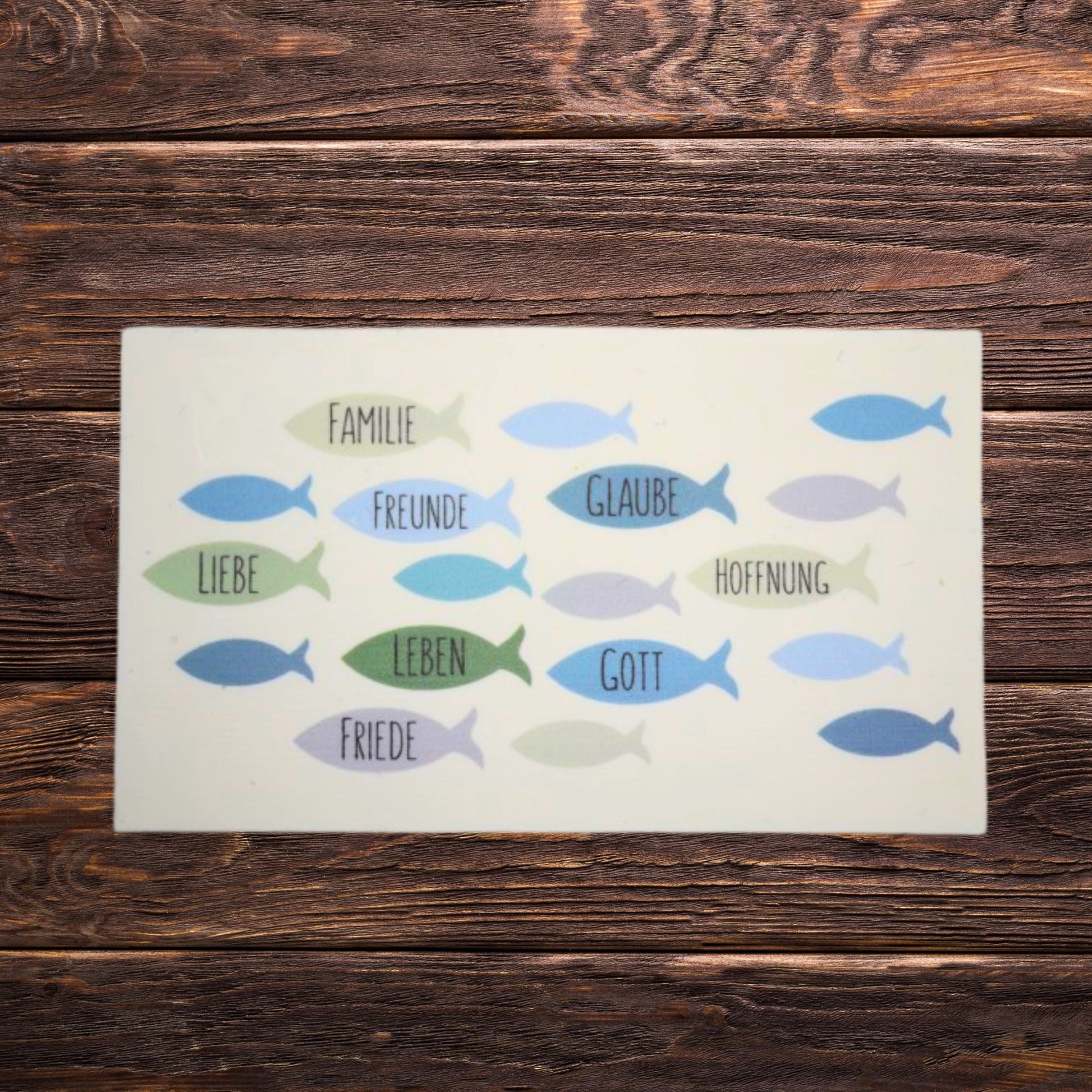 Wachsdekor Fische für Kerzen | Taufkerze & Hochzeitskerze gestalten | Haftet auf Wachs, Papier & Glas