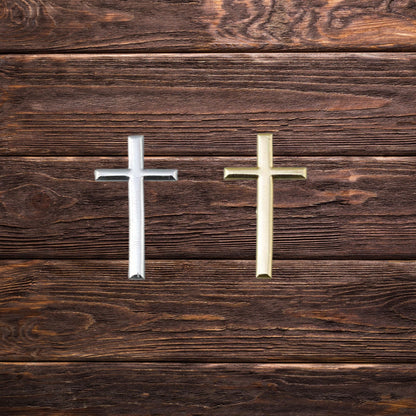 Hochwertiges Wachsdekor Kreuz Gold-Silber