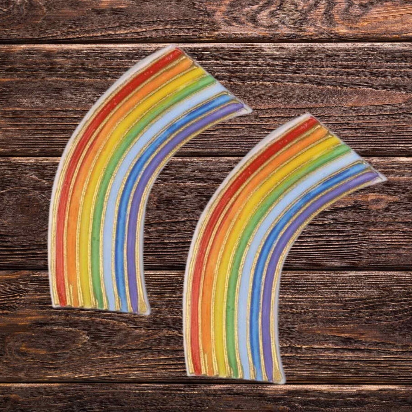 Buntes Wachsdekor Regenbogen klein