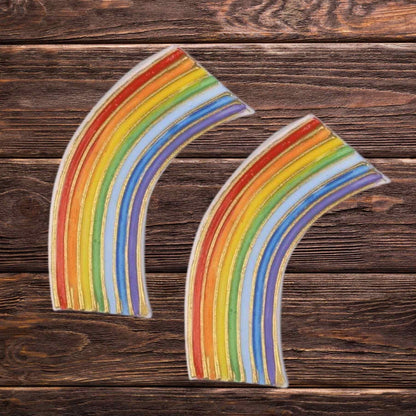 Buntes Wachsdekor Regenbogen klein