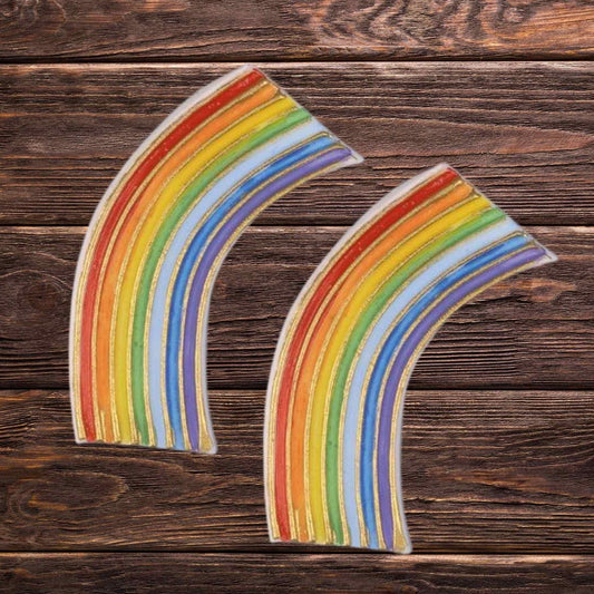 Buntes Wachsdekor Regenbogen klein