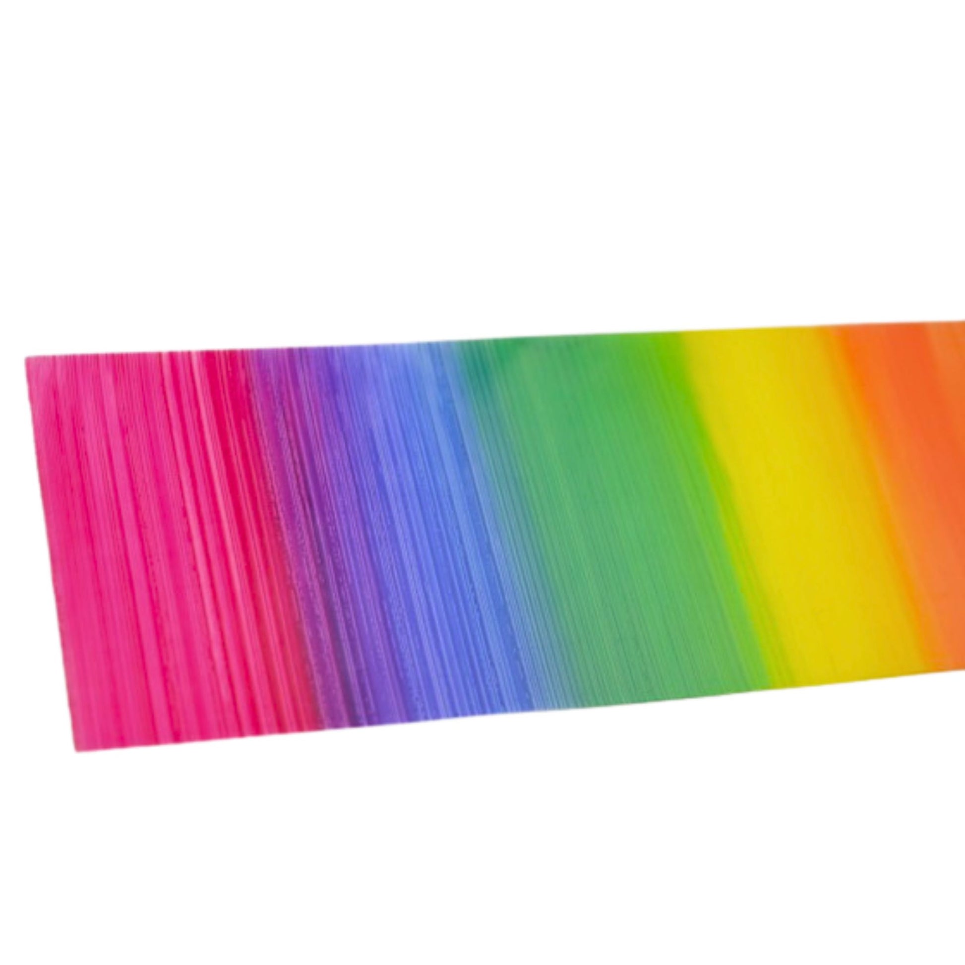 Wachsplatte Regenbogen | Verzieren von Tauf- & Kommunionkerzen (20 × 6 cm)