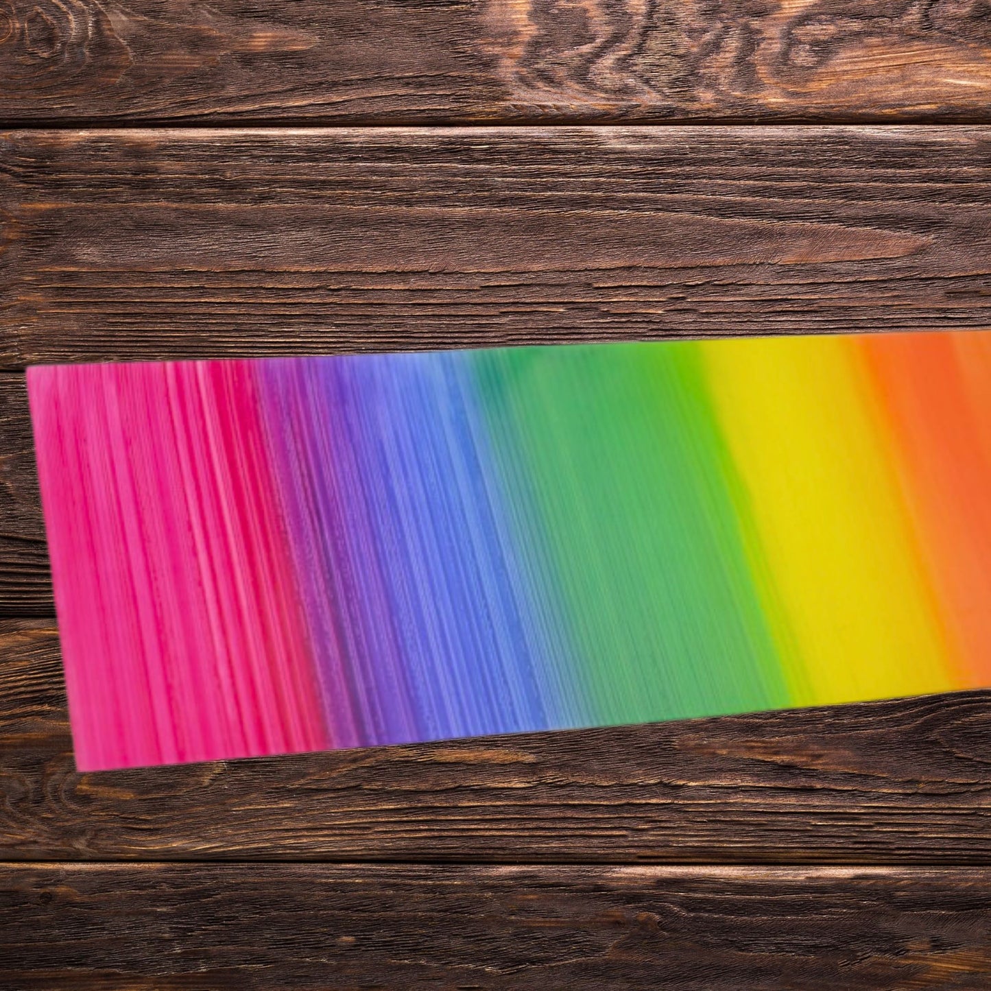 Bunte Wachsplatte Regenbogen
