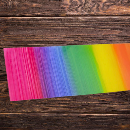 Bunte Wachsplatte Regenbogen