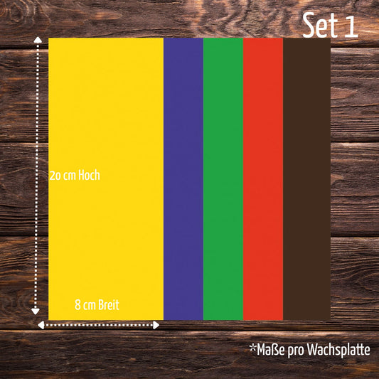 Hochwertiges Wachsplatten-Set Nr.1
