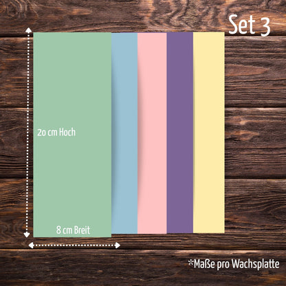 Hochwertiges Wachsplatten-Set Nr. 3
