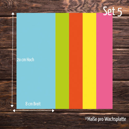 Hochwertiges Wachsplatten-Set Nr.5
