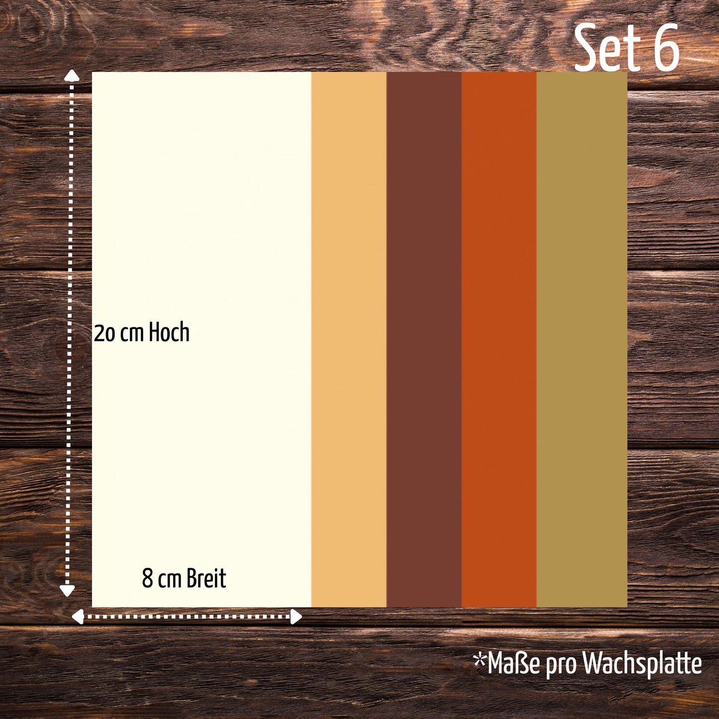 Hochwertiges Wachsplatten-Set Nr.6