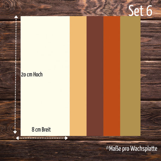 Hochwertiges Wachsplatten-Set Nr.6