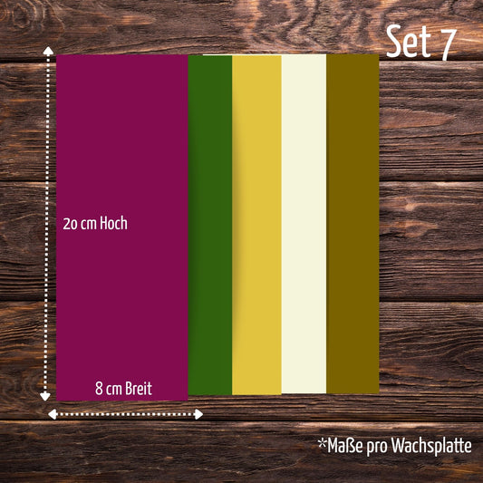 Hochwertiges Wachsplatten-Set Nr.7