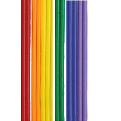 Wachsstreifen Regenbogen 6 x 2 | Kerzen verzieren | Kerzen gestalten | Wachsdekor