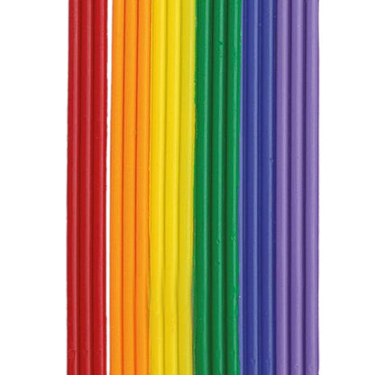 Wachsstreifen Regenbogen 6 x 3 | Kerzen verzieren | Kerzen gestalten | Wachsdekor