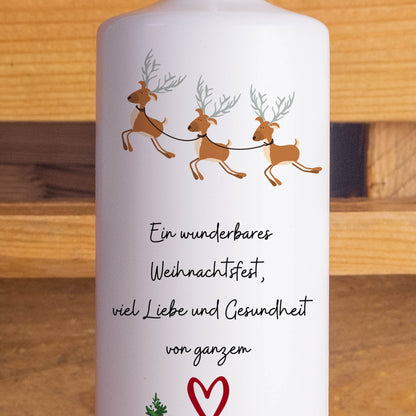 Weihnachtskerze | 20 cm Höhe | Rentiere | Geschenk | Advent
