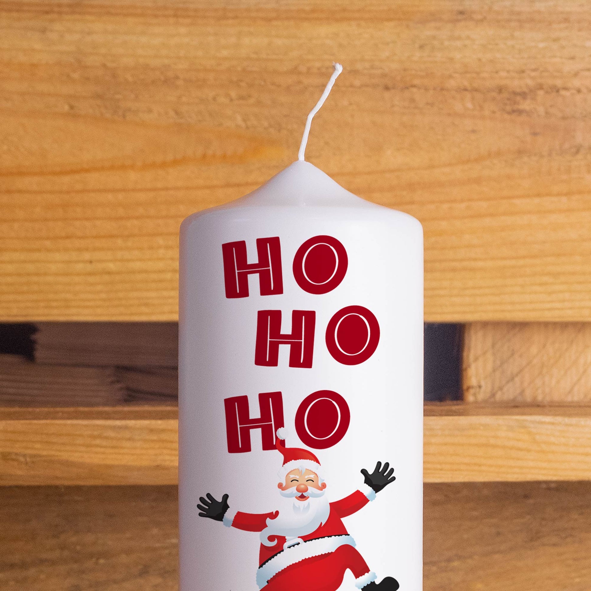 Weihnachtskerze | 20 cm Höhe | Weihnachtsmann | Geschenk | Advent
