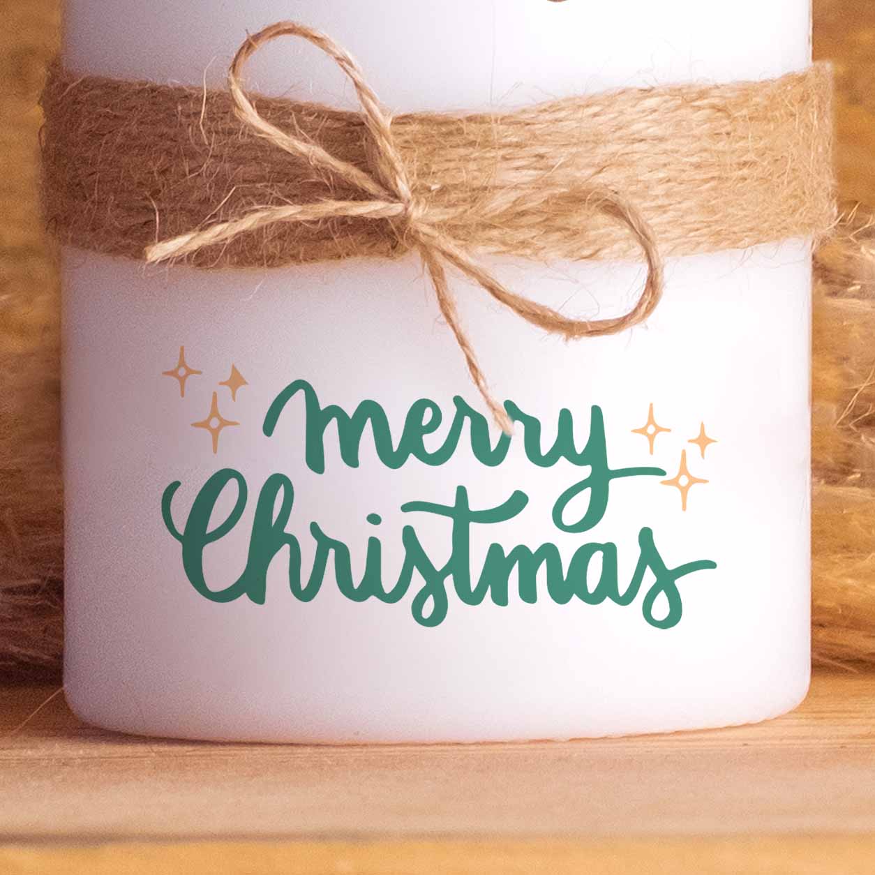 Weihnachtskerze Reh | Adventskerzen | 20 cm hoch | 7 cm Durchmesser | Weihnachten Kerzen | Advent | Rentier