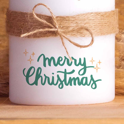 Weihnachtskerze Reh | Adventskerzen | 20 cm hoch | 7 cm Durchmesser | Weihnachten Kerzen | Advent | Rentier