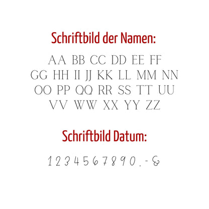 Hochzeitskerze | Zweige | Personalisiert
