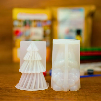 Silikonform Tannenbaum und Silikonform Wichtel aus dem DIY Bastelset