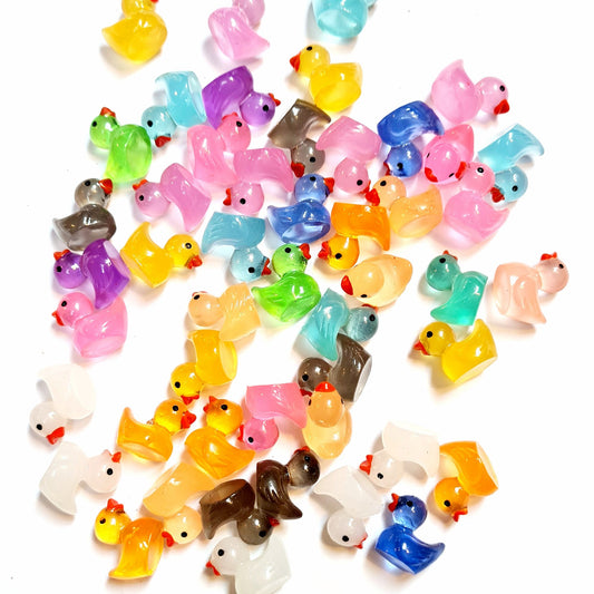 Wachsdeko 20 Bunte Enten für Seife