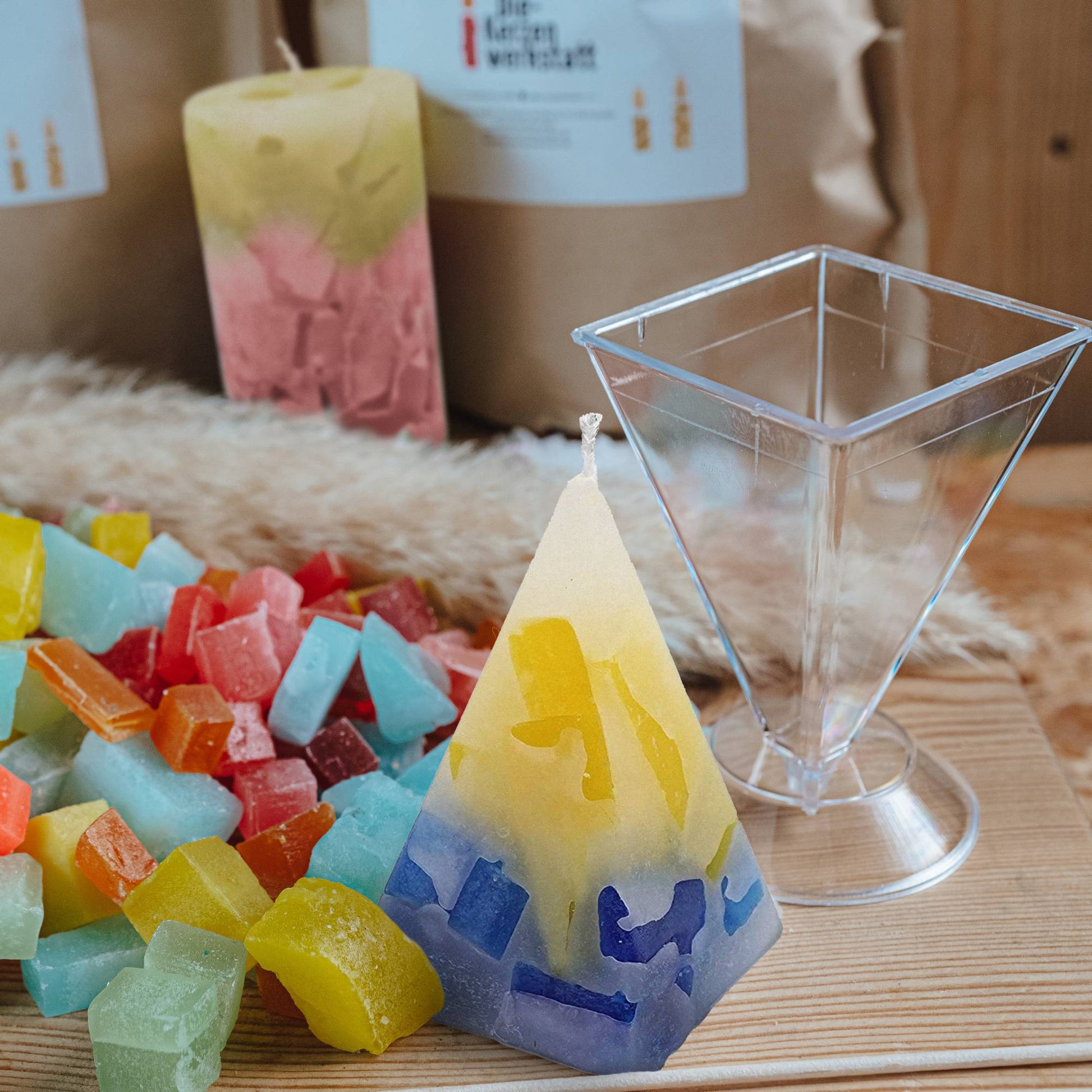 DIY-Set: Kerzen gießen – Kreatives Bastelset für bis zu 14 Kerzen