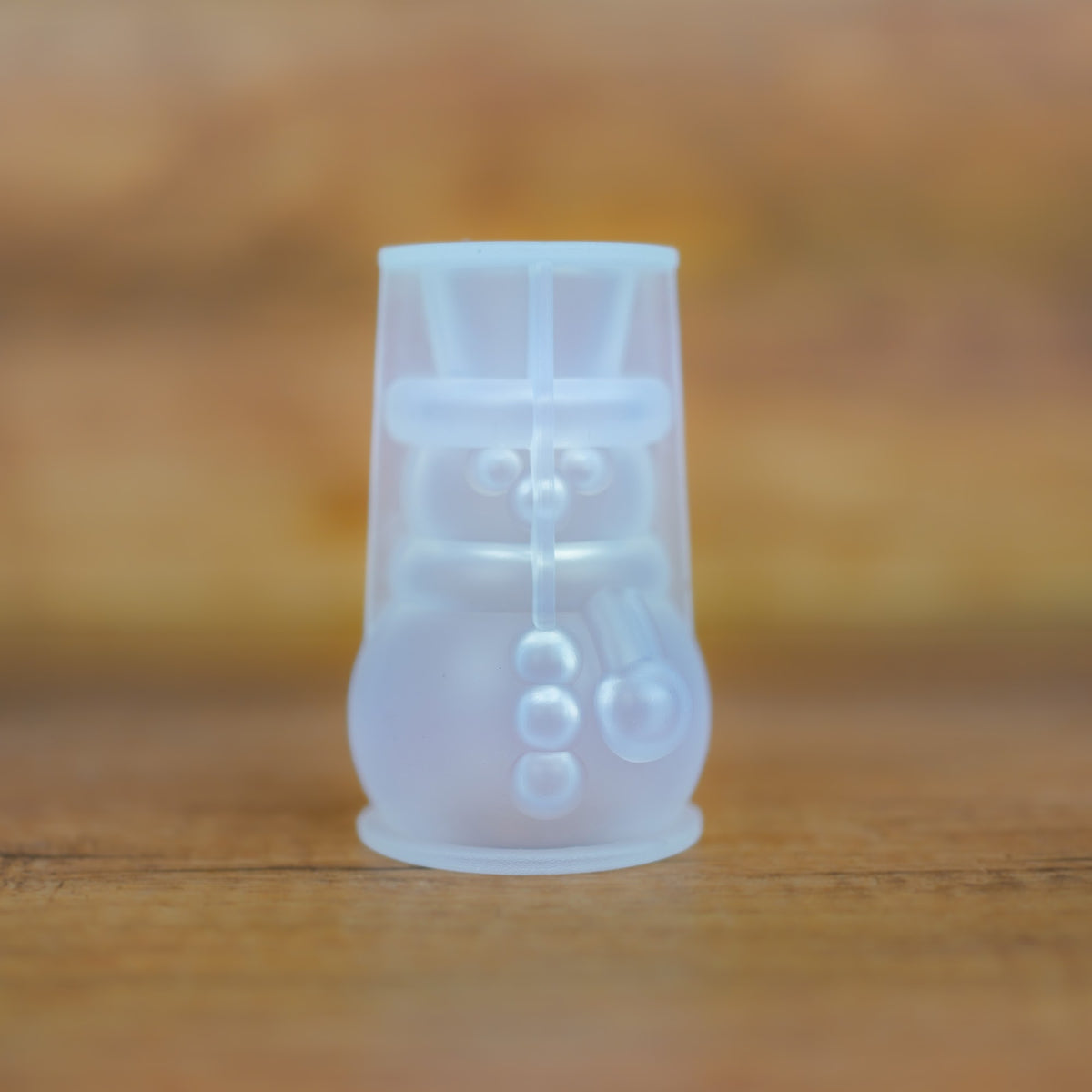 Kerzen-Silikongießform Schneemann für Weihnachtskerzen