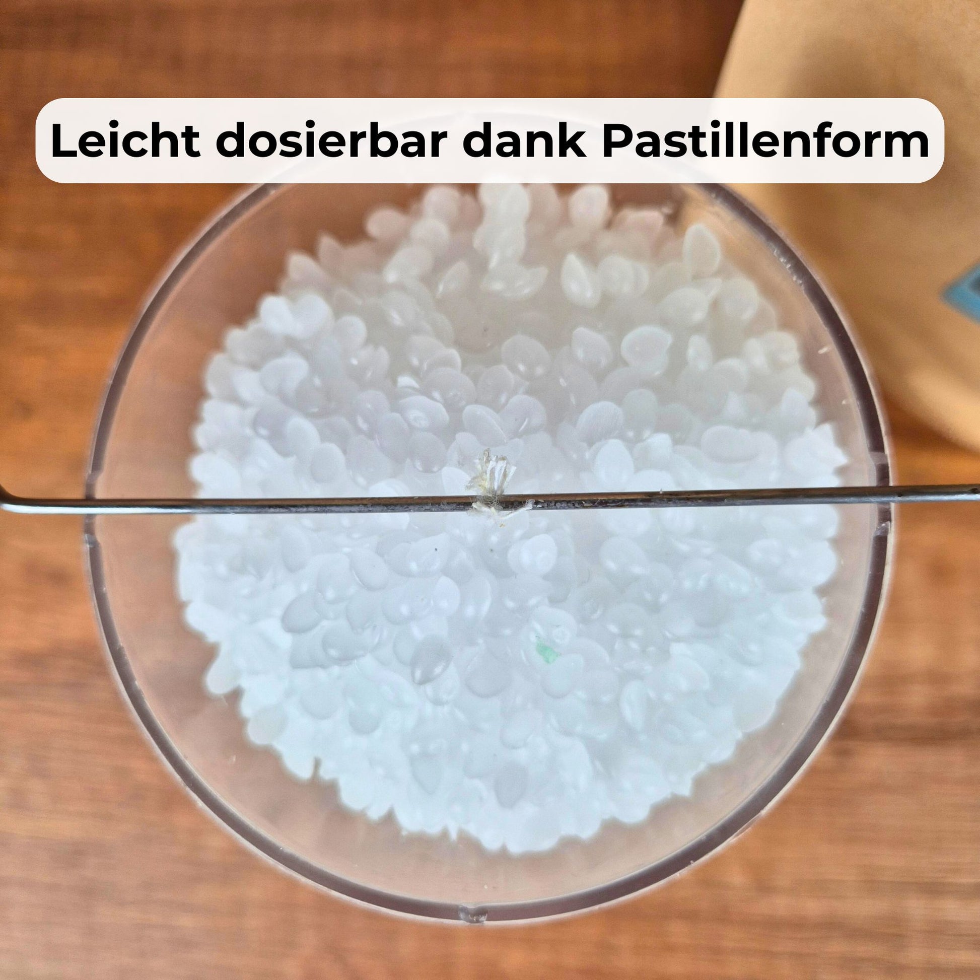 Paraffinwachs Pastillen zum Kerzen gießen | Weiß, geruchsneutral, einfärbbar | 1 kg, 5 kg oder 10 kg Beutel