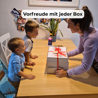 Familien Adventskalender Bastelset | 4 kreative DIY-Projekte für Kinder & Eltern zum Advent