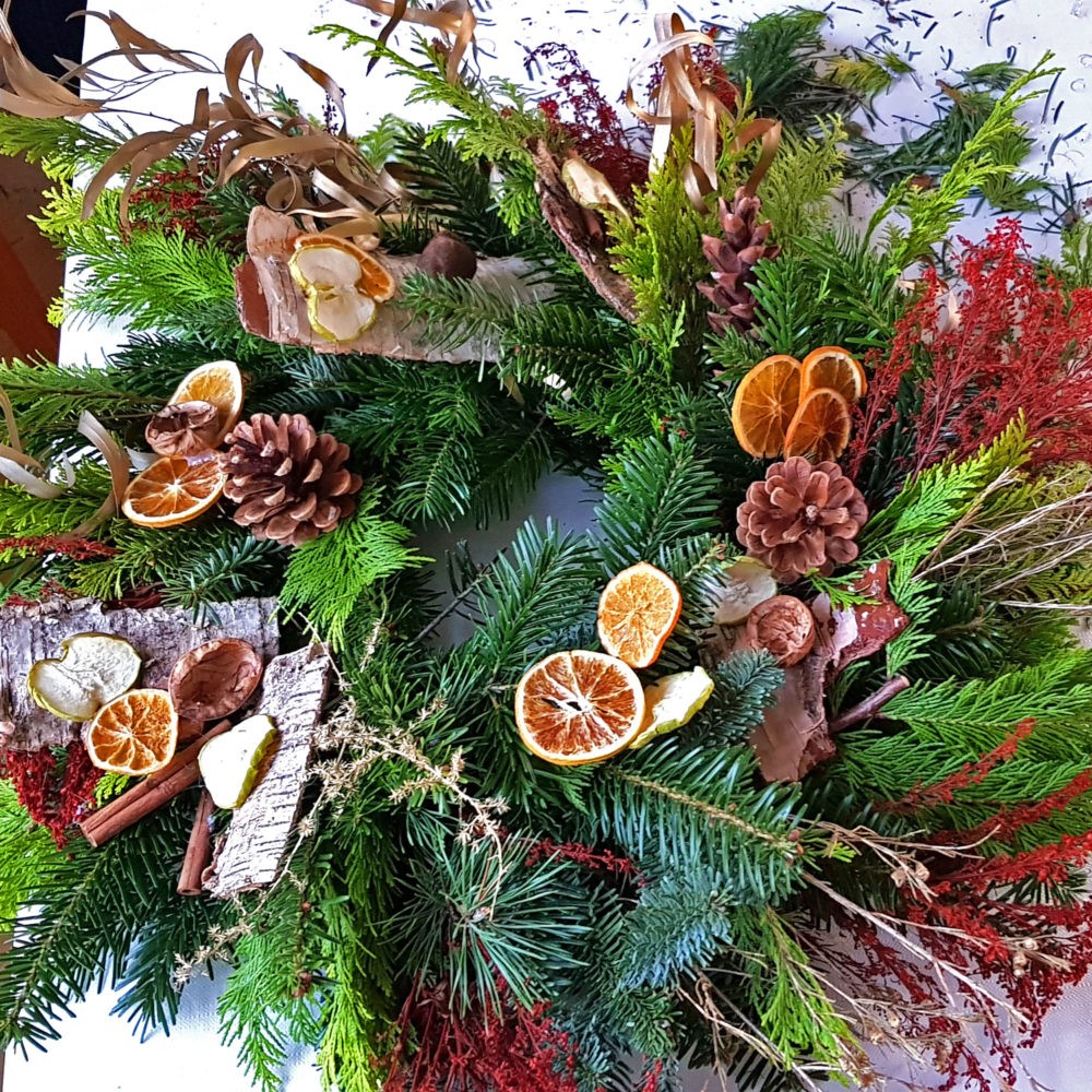 DIY Adventskranz Bastelset – mit frischem Tannengrün & Naturmaterialien