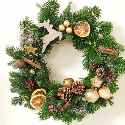 DIY Adventskranz Bastelset – mit frischem Tannengrün & Naturmaterialien
