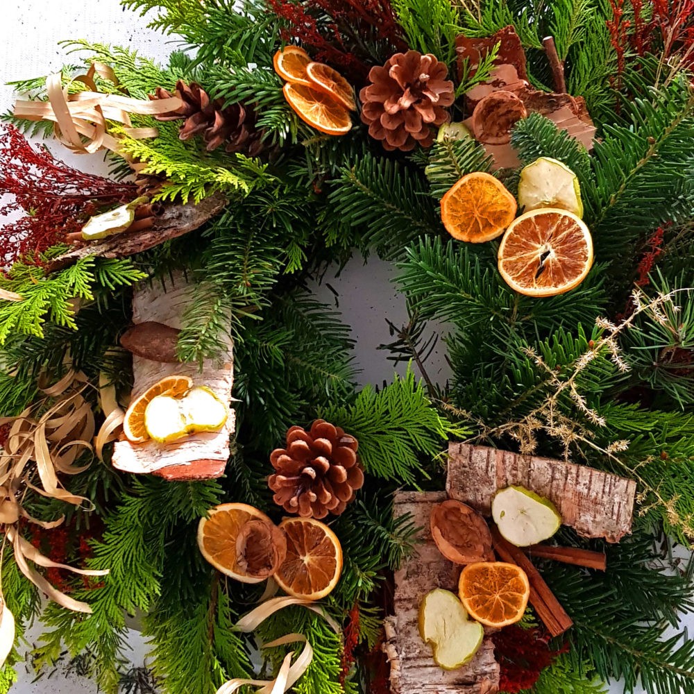 DIY Adventskranz Bastelset – mit frischem Tannengrün & Naturmaterialien