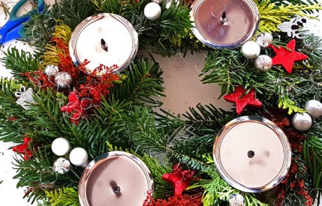 Workshop Adventskranz Weihnachten Mädelsabend Dresden Moritzburg