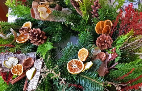 Workshop Adventskranz Mädelsabend Dresden Moritzburg