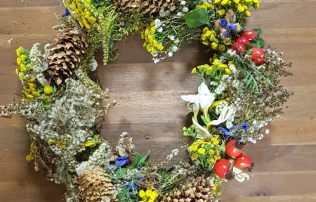 Workshop Herbstkranz basteln Moritzburg Dresden
