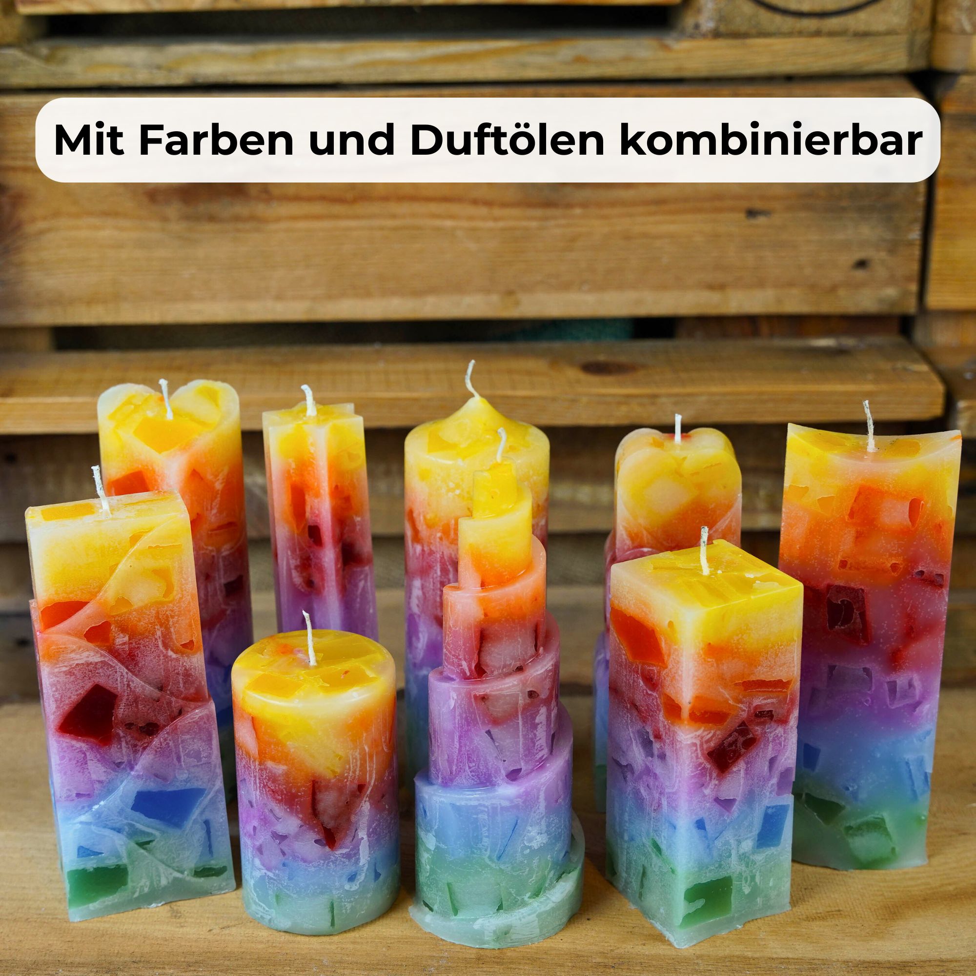 Paraffinwachs Pastillen zum Kerzen gießen | Weiß, geruchsneutral, einfärbbar | 1 kg, 5 kg oder 10 kg Beutel – Bild 4