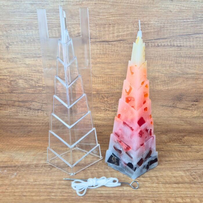 Stufenpyramide Kerzengießform 2