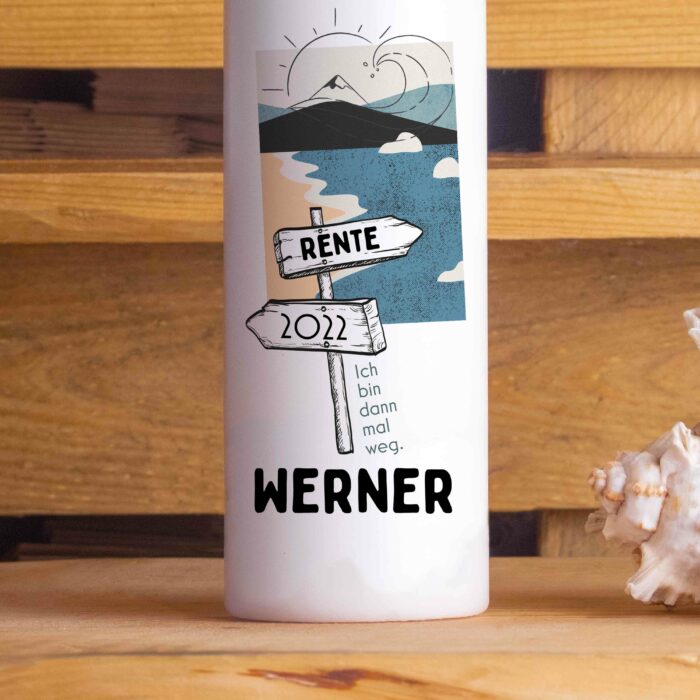 Ruhestand Geschenk Renter Ruhestandskerze Spruch Strand