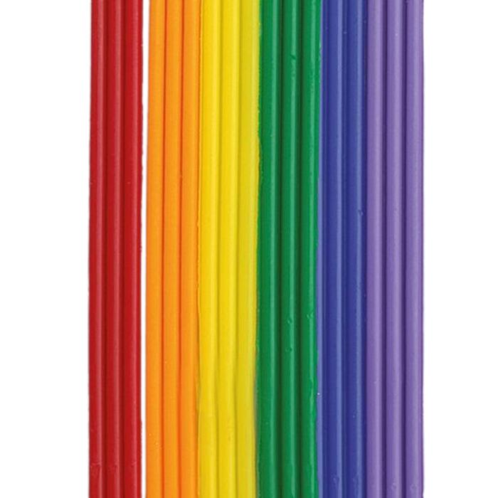 Wachsstreifen Regenbogen 6x3 Amazon