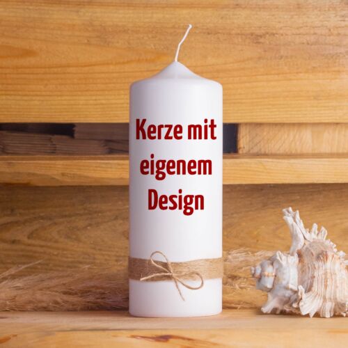 Kerze mit eigenem Design