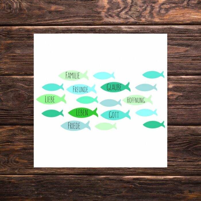 Wachsdekor Fische | Kerzen verzieren | Kerzen gestalten | Taufe | Hochzeit | Kommunion