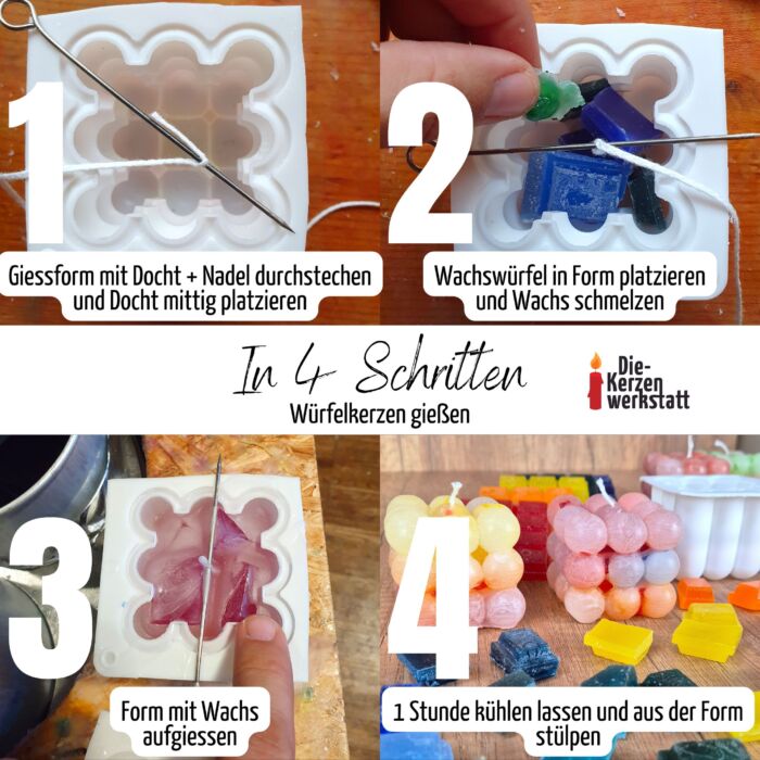 Starter Set: Kerzen gießen | für mind. 3 Kerzen | Kerzen herstellen | Kerzen gießen | Kerzen selber machen – Bild 4