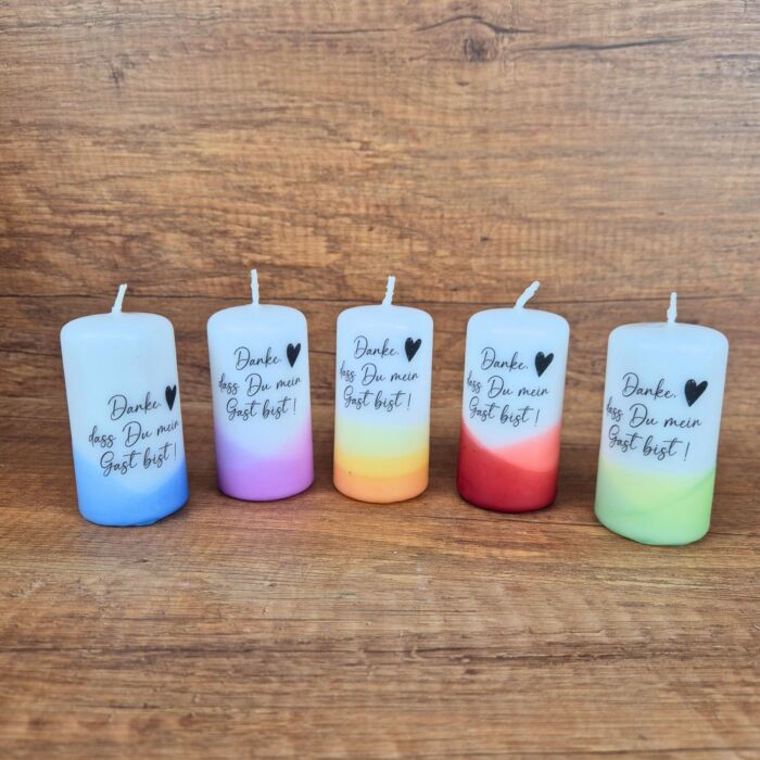 Gastgeschenk Kerze alle