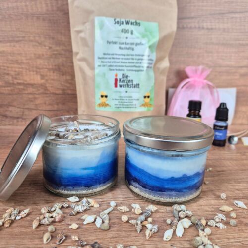 Bastelset Meer im Glas Muscheln