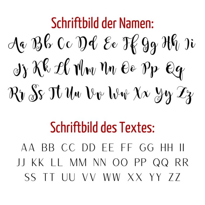Schriftbild Boot