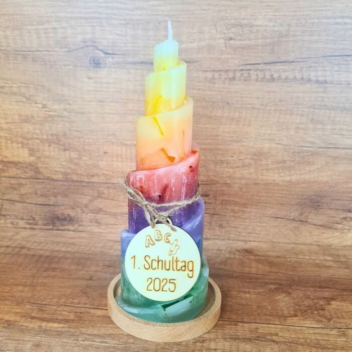 Schulanfangskerze 1. Schultag